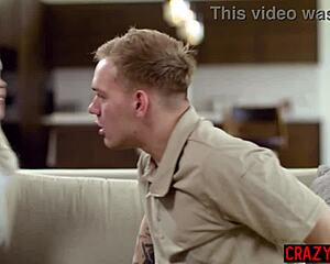 Lilly Bell fucks boyfriend's monster cock hard