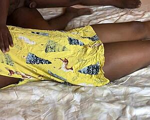 ebony teen hides steamy stepdad sex from everyone