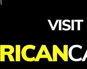 dark african bombshell takes interracial facial after wild cowgirl ride