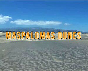 Sasha Bikeeva's Perfect Ass Shakes in Micro-Bikini on Dunes