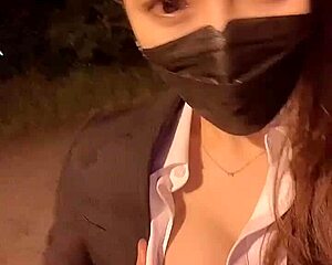 japanese babe enjoys outdoor asian adventure