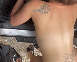 pretty hooker gulps cum watching her big tits bounce fucked