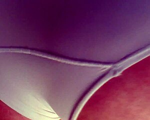 Watching Dawnskye1962's huge ass wiggle in sheer white panties