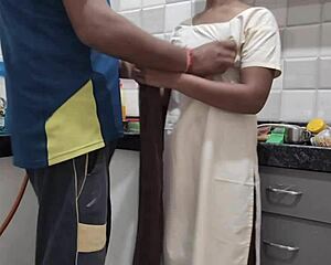 Desi college girl gets fucked hard by stepbro in kitchen after school Hindi moans! 😏🔥