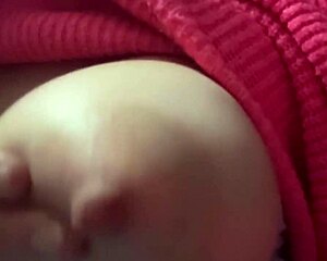 artemisia love bounces huge natural tits hard nipples closeup