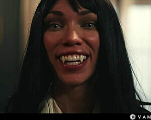 imagine octokuro as horny vampirella seducing sata jones for huge tits lezdom scissoring??