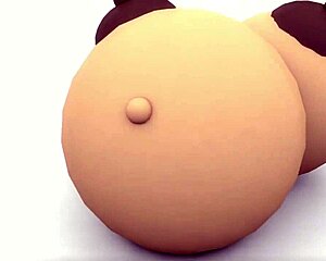 roblox character goes through wild body inflation sequence with big natural curves