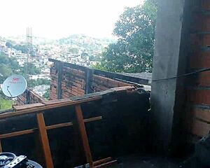 Blonde milf drops to her knees in the backyard garden for a deep blowjob under the sun