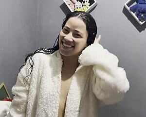 delicious naked bibi mendes takes a steamy brazilian shower all bare and hot