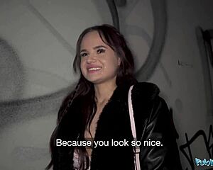 she shows up with cum on face from public pickup fuck - ready for more?