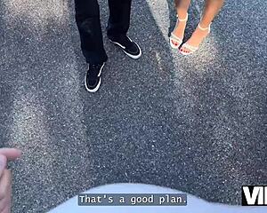 una fairy teases perfect tits and pussy fucking stranger while boyfriend watches helplessly?