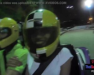Big Ass Asian GF Fucked Hard After Go-Karting Homemade