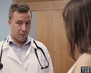 big tits pregnant milf bent over doggystyle by doctor and stranger pov at hospital