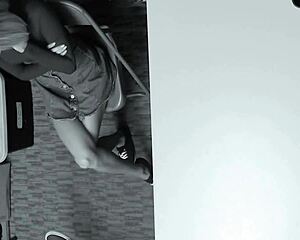 GORGEOUS PETITE EMMA HIX Bends Over Office Desk for Hardcore DOGGYSTYLE COCK Pounding