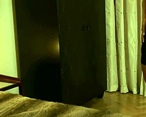 classy blonde Nessa Devil rides big cock doggystyle in hotel with creampie finish