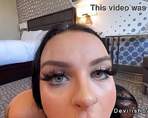 Monster cock ravages huge tits babe pov blowbang and fuck