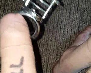 i tribute mell cage solo old part 1 in her tight cage