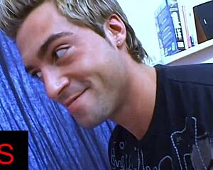 beautiful brunette teen fucked doggystyle with cumshot on her face.