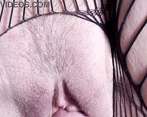 her creamy pussy throbs as i cover it in hot cum, so tight and wet up close...