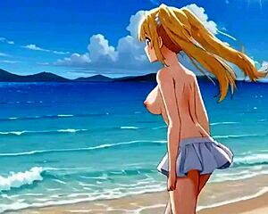 Ei, quer ver a loira de praia chupando e fodendo na areia? Festa selvagem da Elsa no litoral!