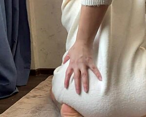 Milf Orgasms Hard From Massive Christmas Anal Dildo Stretching