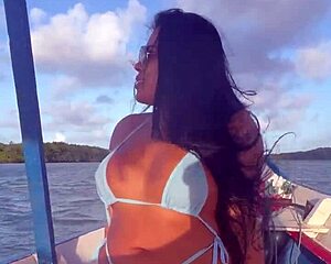 hey brazilian latina wife, ride that pov cock hard in your bikini on the boat