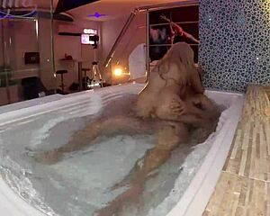 Colombian babe fucked in jacuzzi with underwater pussy creampie