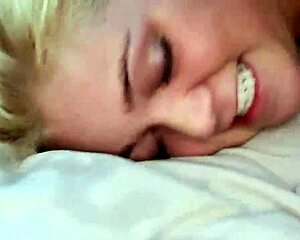 Blonde bikini teen slut gets celebrity fantasy hardcore rough fuck