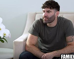 oh man he caught his petite teen stepdaughter blowing his best friend daddy style in taboo 3some