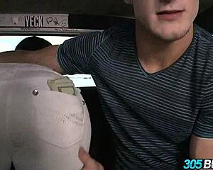 that latina slut hops on the 305 bus fucking strangers for cash public humiliation