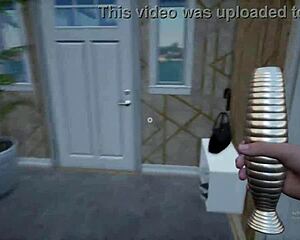 stepmom stuck in washing machine game, ready for milf machine fuck now??