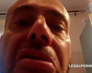 marco nero fists italian babe's gaping asshole then anal pee and swallow?