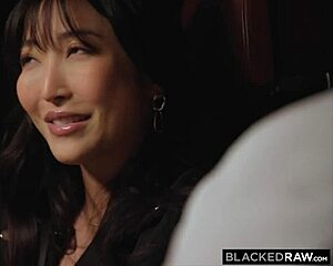 wow sultry asian podcaster emiri momota rides stranger's bbc bent over doggystyle then missionary cunilingus!