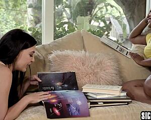 Horny Big Ass Black Lesbian Chanell Heart Fucks Roommate Whitney Wright