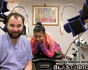 Doctor Fingers Raya Nguyen Pussy While She Sucks Cock POV