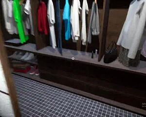 stepmom stuck in washing machine game, ready for milf machine fuck now??