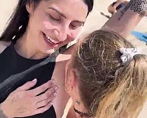 kaitlyn katsaros spends a submissive beach day bathing with venom evil choking on his cock gagging on toes and armpits