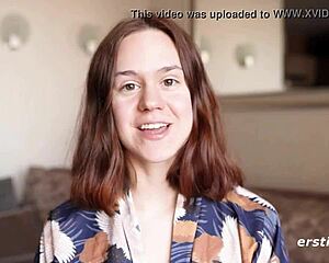 ANCA RIDES DILDO DOGGYSTYLE SPREADING SHAVED PUSSY WIDE!