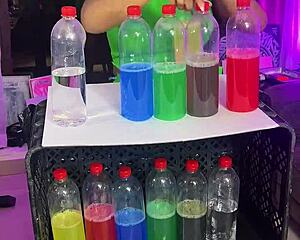 i tried tiktok bottle challenge with my sexy stepmom leyne rodriguez