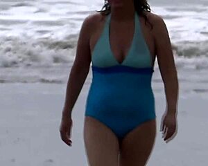 bikini beach flash leads to apartment sex romp