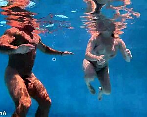 underwater pounding golden shower ends in facial cumshot for aussie babe