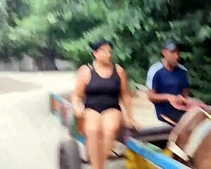 Neighbor helps carry me home then fucks face cumshot homemade quickie