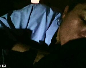 Late night rooftop blowjob almost got us busted