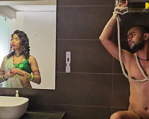 what if hairy desi wife leads with nighty tease into hardcore pussy pound?