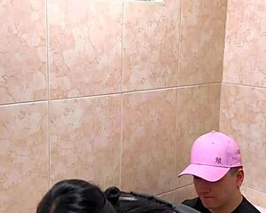 hot students caught fucking in school bathroom horny latina couple