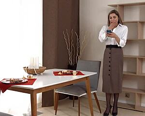 megan glock's opulent body takes dp threesome from assistant's big cocks