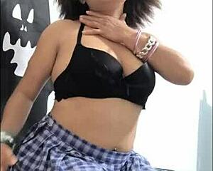 Stepdad's horny on costume day so she bends over for his relaxing doggystyle fuck at home