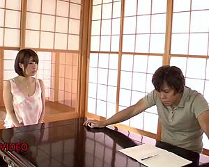 Honoka Orihara Teases Kinky Tit Fuck Blowjob