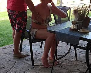 stepmom and i share steamy mutual masturbation standing fuck