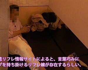 Japan's hidden massage cam catches cute chubby asian bbw with saggy huge tits in underwear 😍🎥